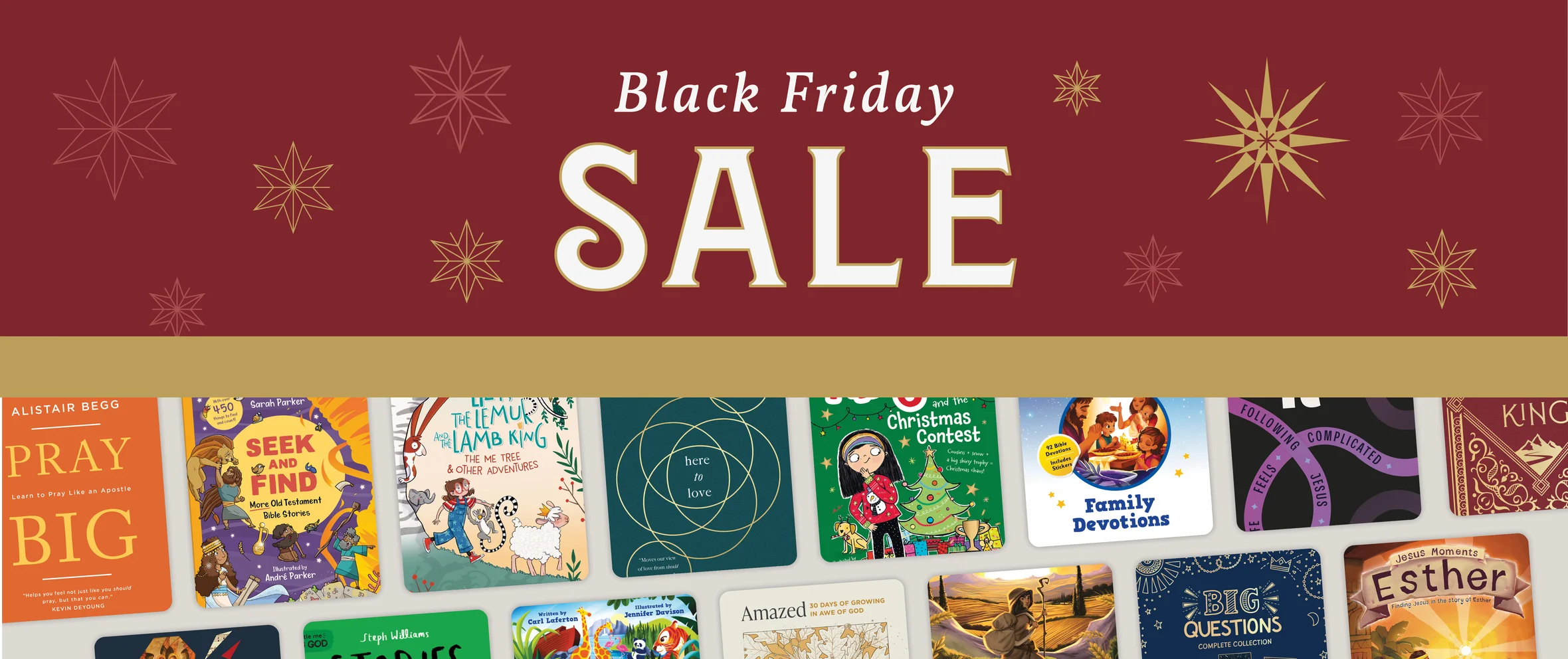 graphic featuring the text Black Friday Sale and an array of books