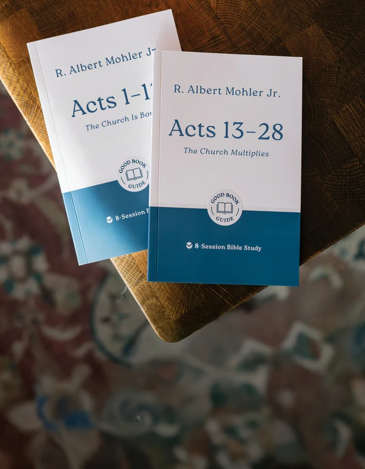 Photograph of Acts 1-12 and Acts 13-28 redesigned Good Book Guides