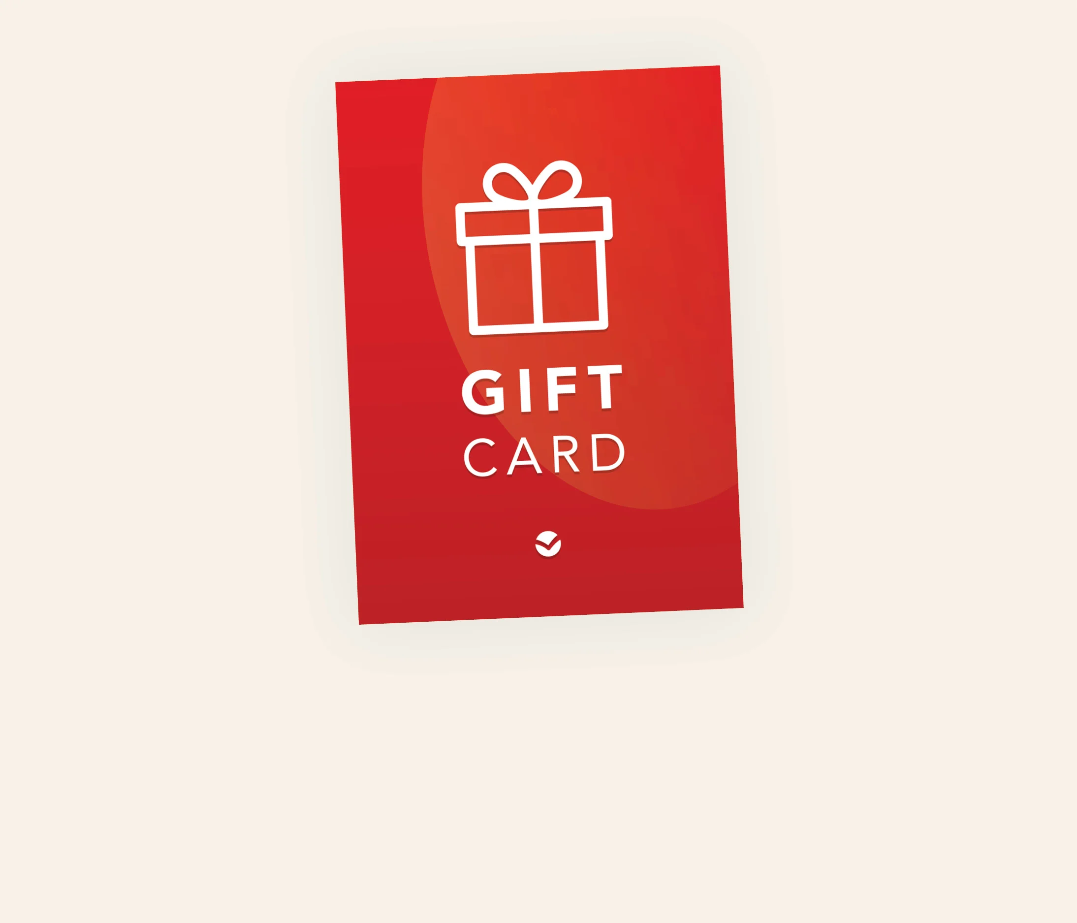 Image of a digital gift card
