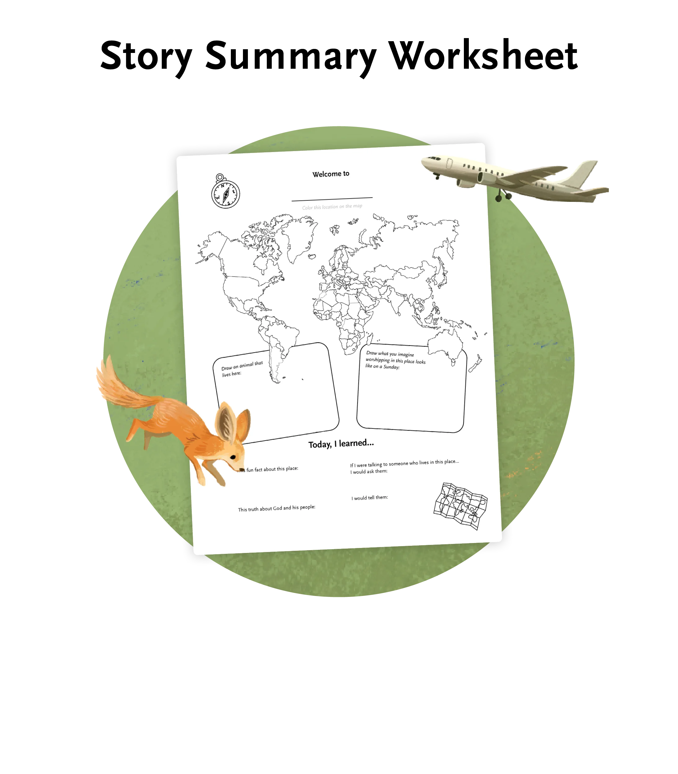 Story Summary Worksheet graphic