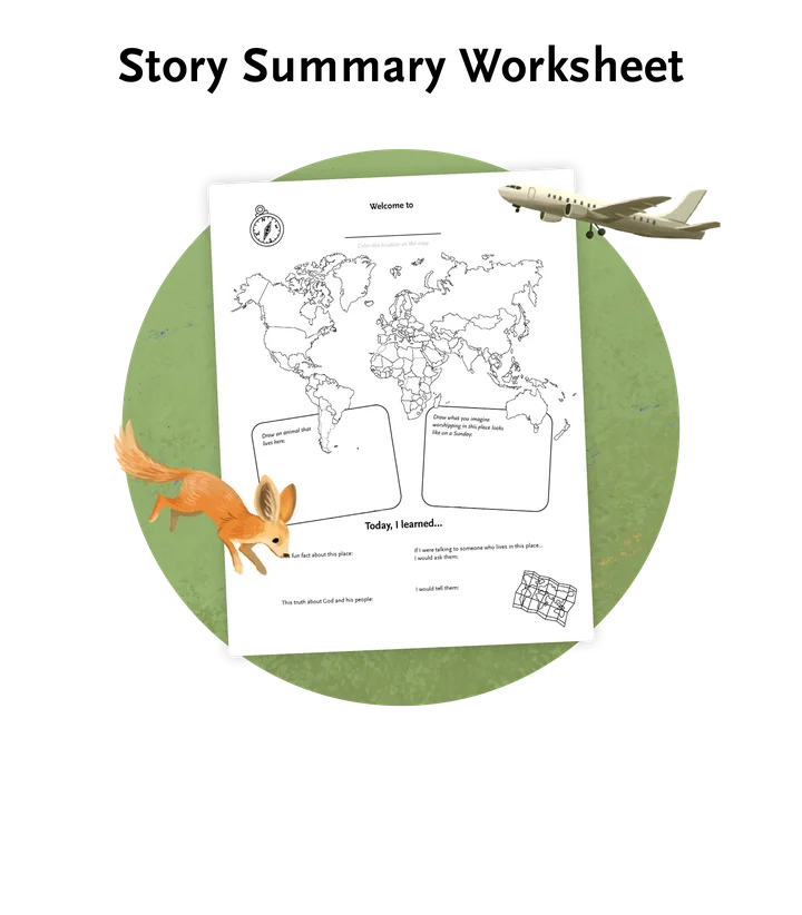 Story Summary Worksheet graphic