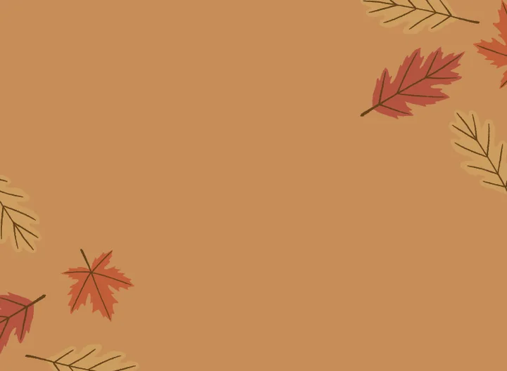Background with leaves falling