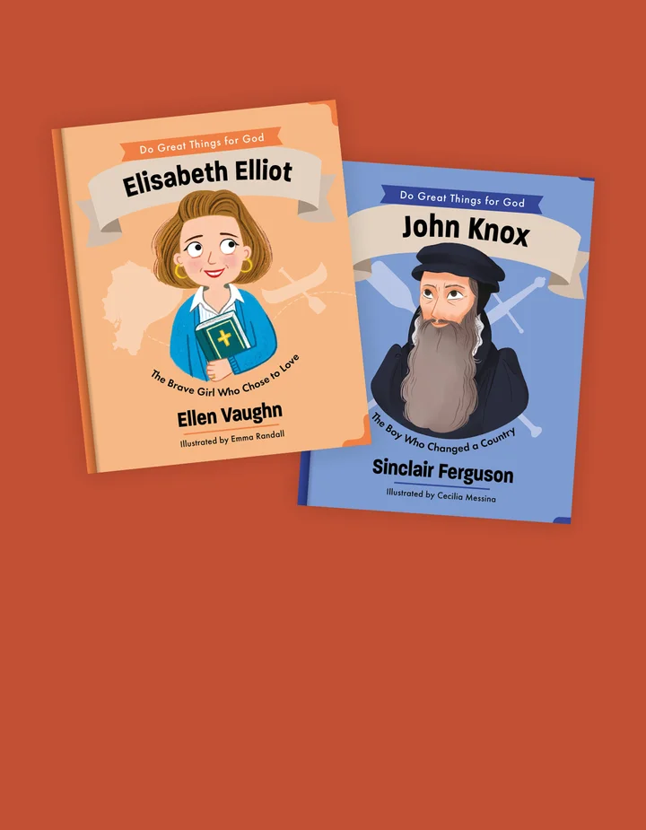 graphic featuring Elisabeth Elliot and John Knox biography